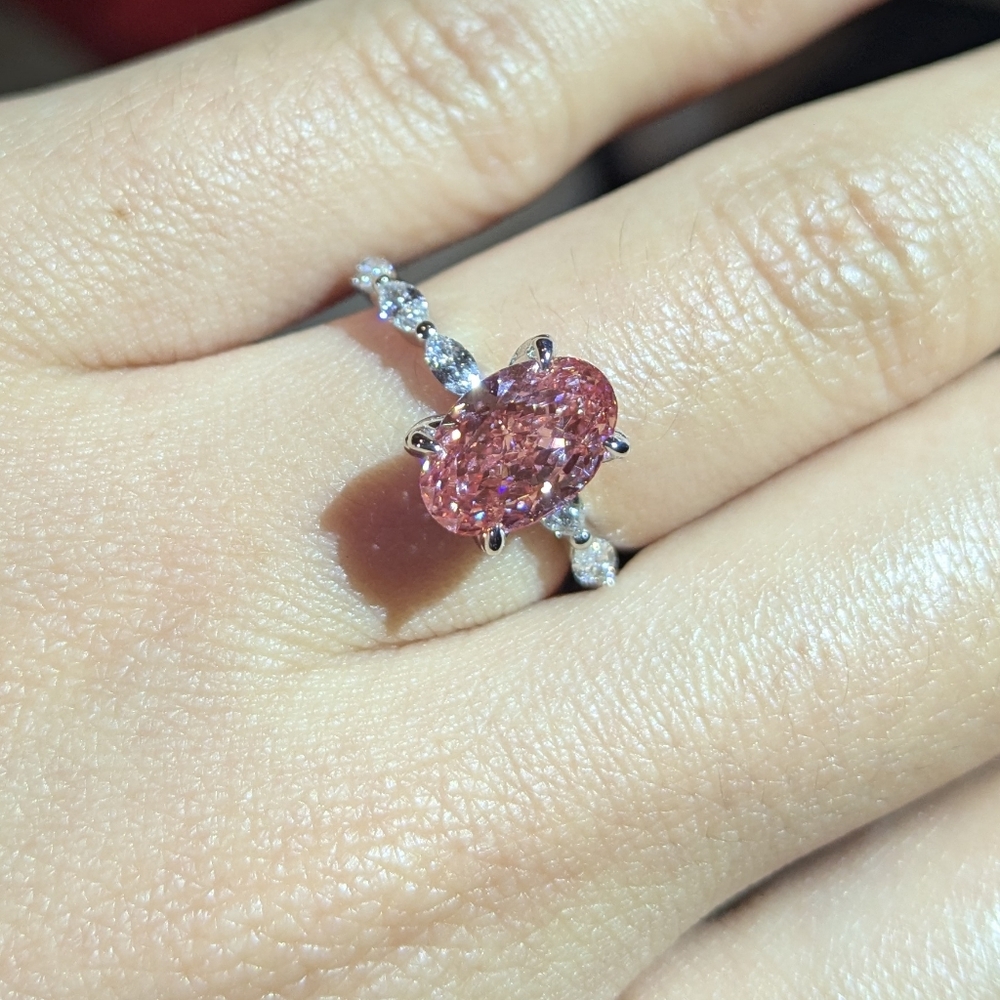 2.03ct Fancy Intense Pink Lab Diamond
